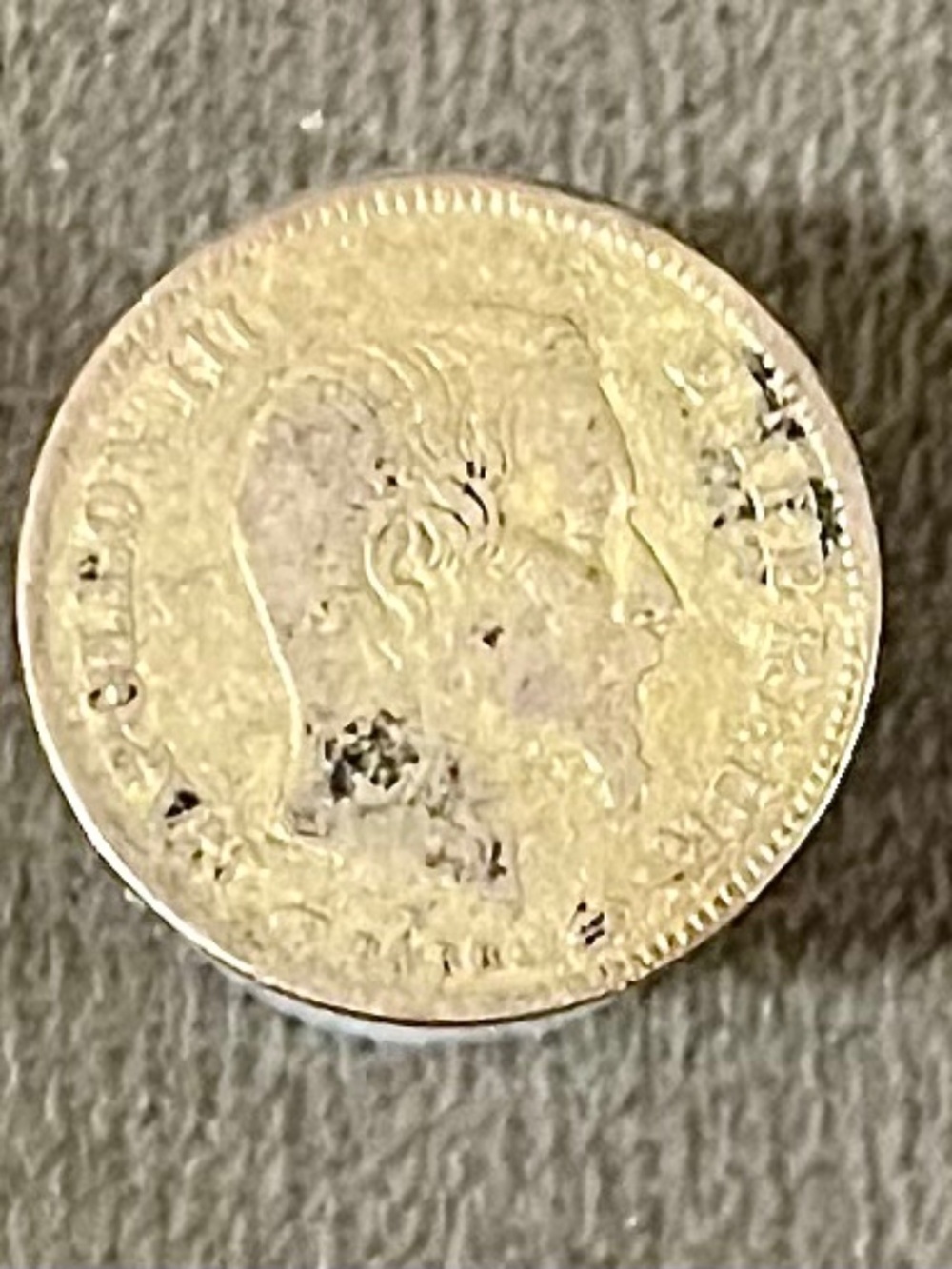 1856 French Gold Coin Napoleon III
